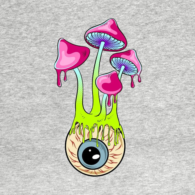 melting mushroom graphic sublimation by Babyborn